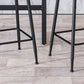 Modern Armless Backrest Counter Stool Iron Household Bar Stool with Velvet Cushion Clearhalo 'Bar Furniture' 'Bar Stools' 'bar_stools' 'furn' 'furn_bar_stools' 'furniture_bar_stools' 'Kitchen & Dining Furniture' 'kitchen&dining_furn' 'kitchen' 'kitchen_furn' Furniture' 1200x1200_d3830c48-20d2-44a7-ac15-f81b56d2a4a3