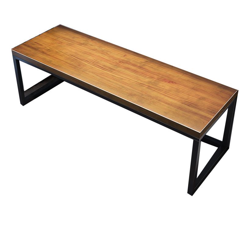 Scrivania rettangolare da ufficio rettangolare scrivania in legno con gambe metalliche