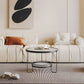 Minimalism Glass Top Coffee Table Round Metal Frame Cocktail Table Clearhalo 'Coffee & Accent Tables' 'Coffee Tables' 'coffee_tables' 'furn' 'furn_coffee_tables' 'Furniture' 'Living Room Furniture' 1200x1200_d3853cc0-f139-492c-b178-1d1593a58bf6