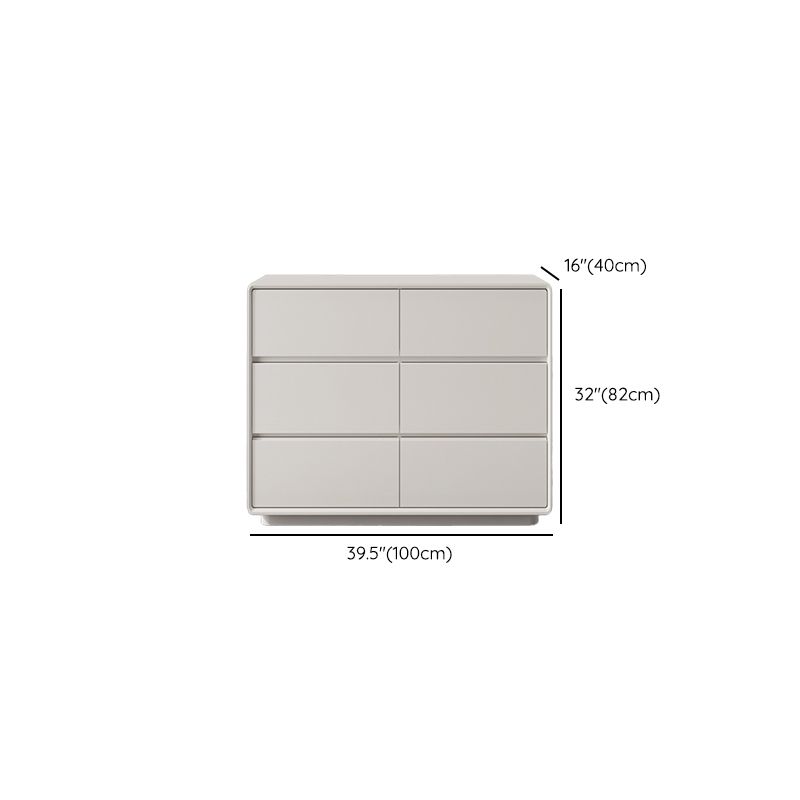 Tocador de cofre de almacenamiento contemporáneo con cajones