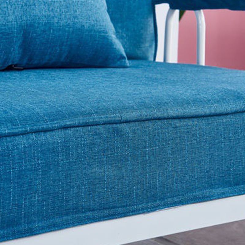 Sofá conevantable con sueño lavable con brazo cuadrado de lino con lino