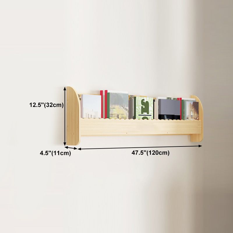 Contemporary Style Bookshelf Solid Wood Wall Mounted Bookcase for Home Office Clearhalo 'Bookcases' 'furn' 'furn_bookcases' 'Furniture' 'furniture_bookcases' 'kitchen' 'kitchen_bookcases' 'Living Room Furniture' 'Office Furniture' 1200x1200_d38709c6-d0f4-4726-b460-425c8c886511