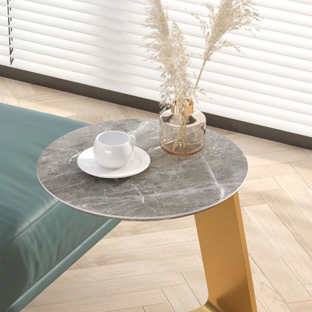 19.69" Tall Contemporary Style Side End Table Metal C Round Sofa Side Accent Table Clearhalo 'Coffee & Accent Tables' 'End & Side Tables' 'end_side_tables' 'furn' 'furn_end_side_tables' 'Furniture' 'Living Room Furniture' 1200x1200_d3870e67-3425-48be-8e3f-b6b3b4f76e89