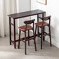 Industrial Solid Wood Bar Table Trestle Base Bar Table for Dining Room Clearhalo 'Bar Furniture' 'Bar Tables' 'bar_tables' 'furn' 'furn_bar_tables' 'Furniture' 'Kitchen & Dining Furniture' 1200x1200_d38777ea-6fd5-4edc-b700-5749f1bc8bef