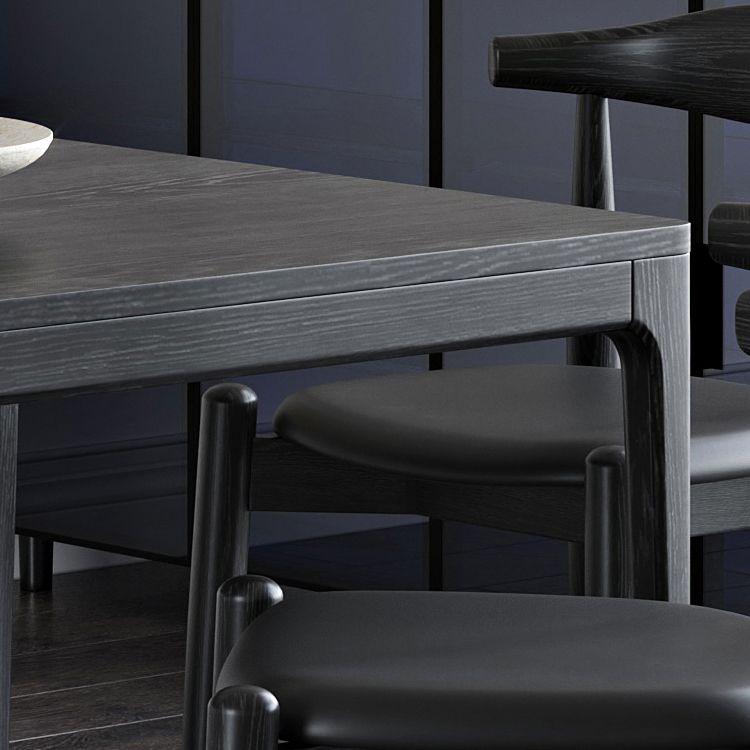 Moderne eetset 1/4/5/6/7 stuks essen massief houten eettafel en stoelen
