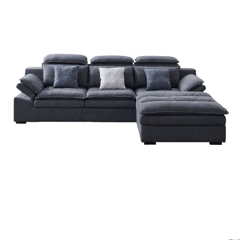 Modern Modular Reversible Sectional with High Back for Apartment Clearhalo 'furn' 'furn_sectionals' 'Furniture' 'furniture_sectionals' 'kitchen' 'kitchen_sectionals' 'Living Room Furniture' 'Sectionals' 1200x1200_d3898fc0-7da1-4a5f-b80f-c7a283013d4d