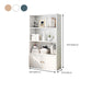 Closed Back Engineered Wood Shelf Bookcase Floor Contemporary Bookshelf with Shelves
