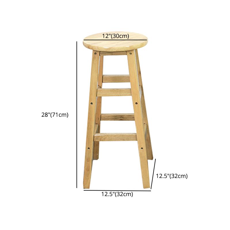 Modern Armless Backless Counter Stool Wood Dessert Shop Bar Stool with Wooden Seat Clearhalo 'Bar Furniture' 'Bar Stools' 'bar_stools' 'furn' 'furn_bar_stools' 'furniture_bar_stools' 'Kitchen & Dining Furniture' 'kitchen&dining_furn' 'kitchen' 'kitchen_furn' Furniture' 1200x1200_d38acd19-d406-4a76-89c8-653902acacf3