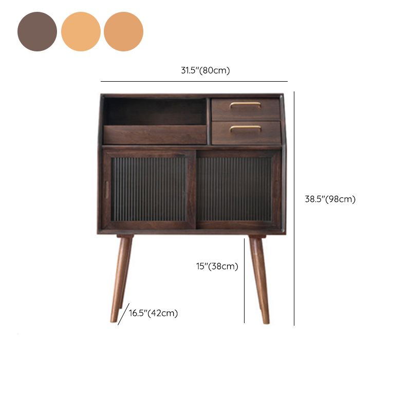 Server in legno solido Cherry Modern Stile 2-DAWER SERVER, 31,5 "W X 16,54" D X 38,58 "H