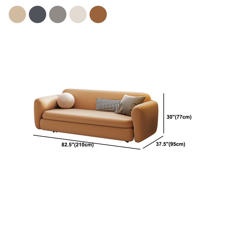 Divano letto coperto con braccio quadrato e cushi posteriore, 37,40 "W