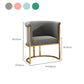 Parsons Arm Chaise Velvet Gold Base Dining Chair pour salle à manger