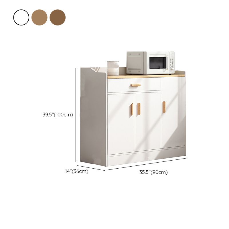 Holzseitenbrett moderner Sideboard mit Schränken und Schubladen