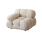 Tufted Cream 2-3-Seater Sofa Contemporary Pillow Top Arm Sofa