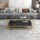 Glam Golden Frame Coffee Table with Storage Drawers Cocktail Table Clearhalo 'Coffee & Accent Tables' 'Coffee Tables' 'coffee_tables' 'furn' 'furn_coffee_tables' 'Furniture' 'Living Room Furniture' 1200x1200_d390c3ad-88d1-4e2f-a234-ce98d53da92d