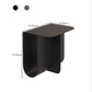 1 Shelf Industrial Night Table Metal Open Storage Nightstand ,15" Tall