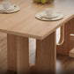 Rectangle Double Base Dining Table Modern Pine Wood Table for Kitchen Clearhalo 'Dining Tables & Seating' 'Dining Tables' 'dining_table' 'furn' 'furn_dining_table' 'Furniture' 'Kitchen & Dining Furniture' 1200x1200_d39153ff-99ac-43c5-b02a-dcec604b0624