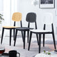 Sedia da pranzo in plastica in plastica aperta in stile contemporaneo per sala da pranzo