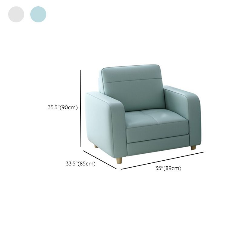 リビングルーム用のボルスター枕の座席付きモダンスタイルの革のソファ