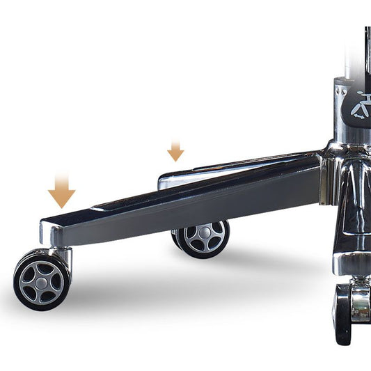 ミッドバックタスクチェアステンレス鋼フレーム布張りのオフィスチェア付き椅子