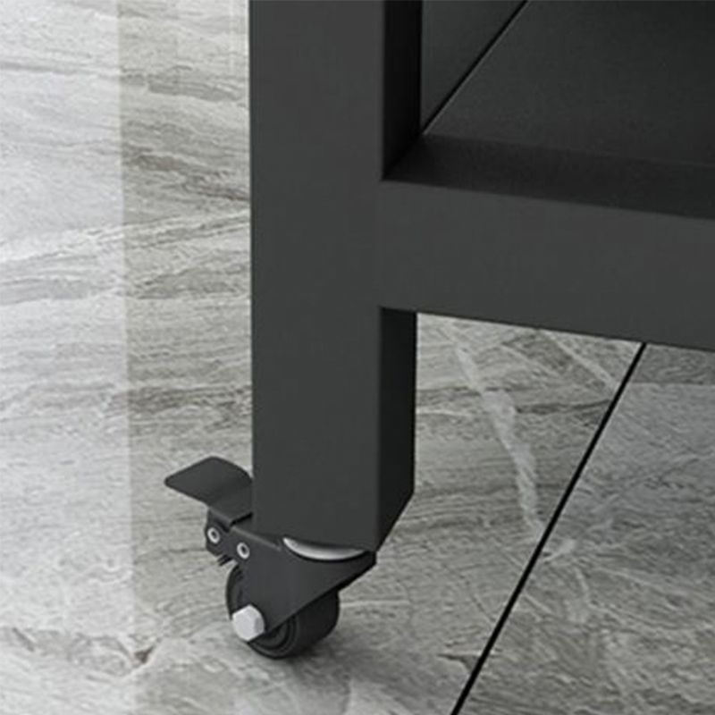 Estilo moderno de cocina rolling carro de mármol de la isla de cocina con cajón