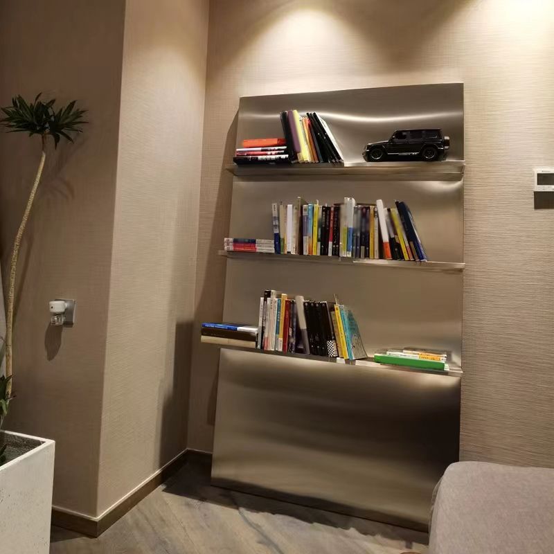 Libreria contemporanea in acciaio inossidabile standard libreria chiusa per la camera da letto