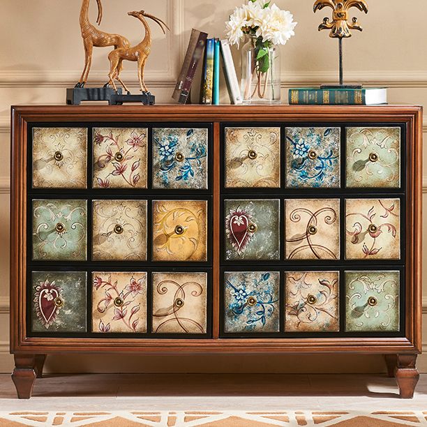 Modern Style Wood Buffet Sideboard Dining Room Buffet Server in Brown Clearhalo 'buffet_sideboard' 'Buffets & Sideboards' 'furn' 'furn_buffet_sideboard' 'Furniture' 'Kitchen & Dining Furniture' 1200x1200_d3965769-c277-4d8e-a106-ff1f09eb328b