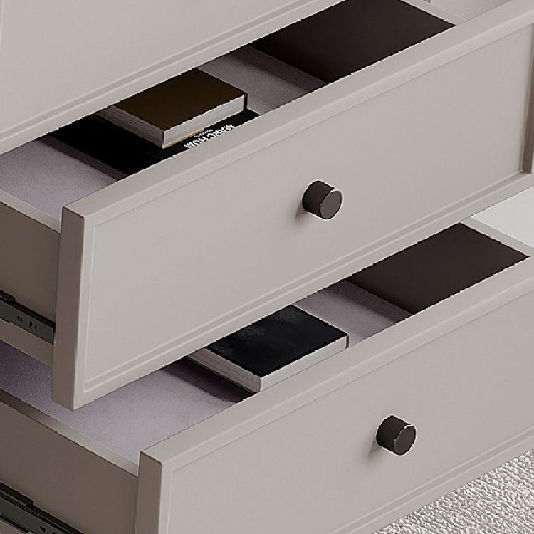 Set da tavolo da toeletta per la scrivania vanità per trucco grigio in piedi