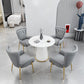 Luxury Sintered Stone Top Dining Table Restaurant Round Table with Metal Pedestal Base Clearhalo ' dining_table' 'Dining Tables & Seating' 'Dining Tables' 'furn' 'furn_dining_table' 'Furniture' 'furniture_dining_table' 'Kitchen & Dining Furniture' 'kitchen&dining_furn' 'kitchen' 'kitchen_dining_table' 1200x1200_d3989a2a-13ee-4607-a269-e1657922bc0b