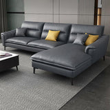 Faux Leather High Back Pillow Top Arm Sectional with Waterproof and Stain-Resistant Clearhalo 'furn' 'furn_sectionals' 'Furniture' 'furniture_sectionals' 'Living Room Furniture' 'Sectionals' 1200x1200_d39a7715-c602-4586-9523-f6cc7479ebdc