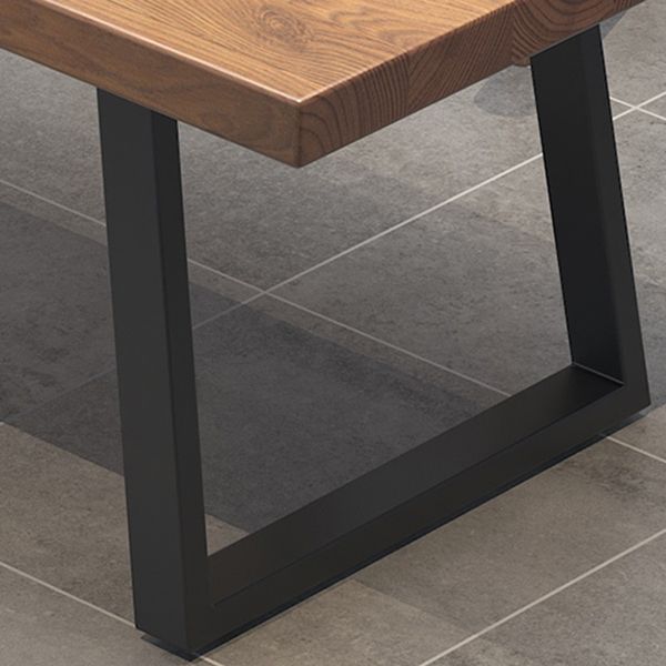 Rectangle Industrial Dining Table Wood Color Fixed Table with Pinewood Solid Wood Clearhalo ' dining_table' 'Dining Tables & Seating' 'Dining Tables' 'furn' 'furn_dining_table' 'Furniture' 'furniture_dining_table' 'Kitchen & Dining Furniture' 'kitchen&dining_furn' 'kitchen' 'kitchen_dining_table' 1200x1200_d39bc6b5-baee-4292-b352-80eff766a4eb