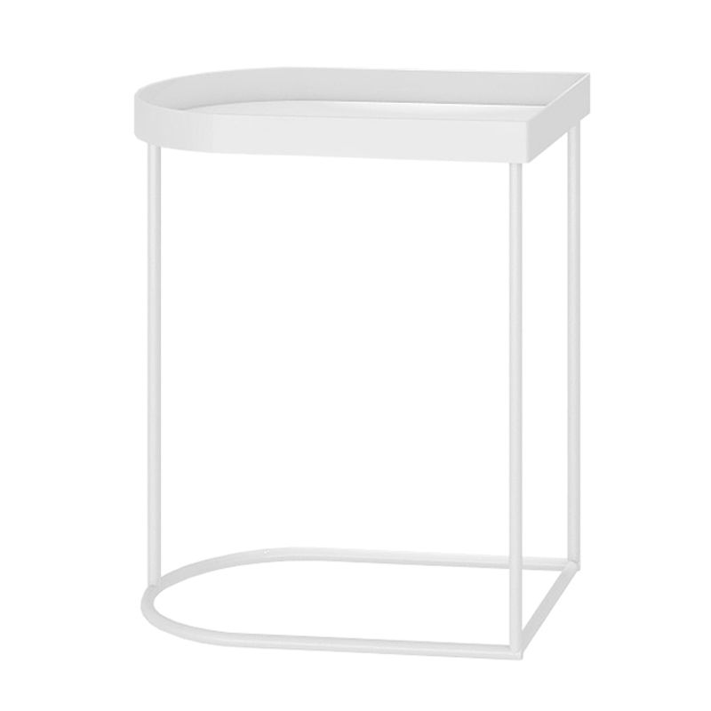 Mid-Century Tray Top Corner Table Frame Metal Side End Table Clearhalo 'Coffee & Accent Tables' 'End & Side Tables' 'end_side_tables' 'furn' 'furn_end_side_tables' 'Furniture' 'Living Room Furniture' 1200x1200_d39cc5d5-fdda-4f0b-b827-51f70cfd315d