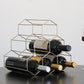 Iron Tabletop Wine Glass Rack Modern Stackable Wine Bottle Holder in Gold Clearhalo 'furn' 'furn_wine_racks' 'Furniture' 'Kitchen & Dining Furniture' 'Wine Racks' 'wine_racks' 1200x1200_d39ccebd-7d26-4531-9bea-94509c8fda35