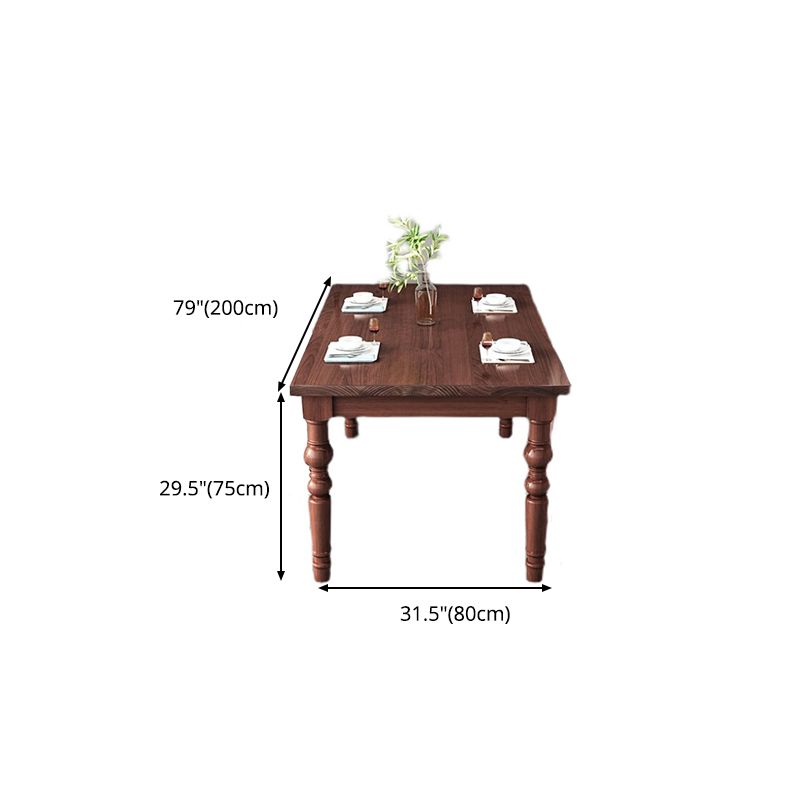 1/4/5/7 Pieces Dining Room Set Traditional Natural 4 Legs Table with Windsor Chairs Clearhalo 'Dining Room Sets' 'Dining Tables & Seating' 'dining_room_set' 'furn' 'furn_dining_room_set' 'Furniture' 'furniture_dining_room_set' 'Kitchen & Dining Furniture' 'kitchen&dining_furn' 'kitchen' 1200x1200_d3a174d7-4cff-4150-aec5-0b42dbafba00