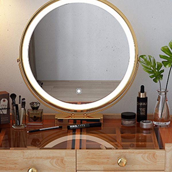 Modern Drawers Dressing Table Solid Wood Dresser Mirrored Vanity Set Clearhalo 'Bedroom Furniture' 'furn' 'furn_makeup_vanities' 'Furniture' 'Makeup Vanities' 'makeup_vanities' 1200x1200_d3a2c325-0eaf-4cdb-9292-22cd2755a21f