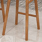 Industrial Counter High Stool Solid Wood Backless Bar Stool with 4 Legs