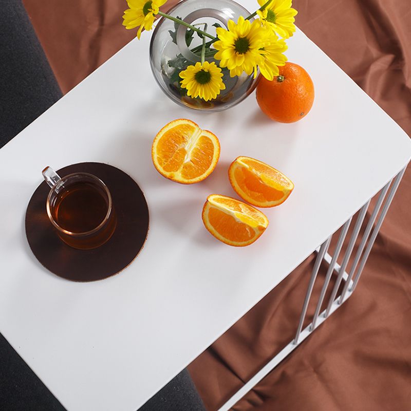 Mid-Century Rectangular Side Table Metal C Side Table, 23.23" Tall Clearhalo 'Coffee & Accent Tables' 'End & Side Tables' 'end_side_tables' 'furn' 'furn_end_side_tables' 'Furniture' 'Living Room Furniture' 1200x1200_d3a447e2-aa27-44f8-9dbb-45cc51be704e