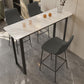 Modern Sintered Stone Top Rectangle Sled Bar Dining Table with Metal Base Clearhalo 'Bar Furniture' 'Bar Tables' 'bar_tables' 'furn' 'furn_bar_tables' 'Furniture' 'Kitchen & Dining Furniture' 1200x1200_d3a528aa-bf05-46e1-89a6-351edbcaf957