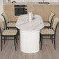 Metal Contemporary White Dining Table Sintered Stone Dining Table for Kitchen and Dining Room Clearhalo ' dining_table' 'Dining Tables & Seating' 'Dining Tables' 'furn' 'furn_dining_table' 'Furniture' 'furniture_dining_table' 'Kitchen & Dining Furniture' 'kitchen&dining_furn' 'kitchen' 'kitchen_dining_table' 1200x1200_d3a9ef01-5adc-4671-9b60-1fc1af694c8a