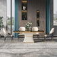 Rectangle 1/2/5/7 Pieces Dining Set Marble Dining Furniture Set /Separate Items Clearhalo 'Dining Room Sets' 'Dining Tables & Seating' 'dining_room_set' 'furn' 'furn_dining_room_set' 'Furniture' 'furniture_dining_room_set' 'Kitchen & Dining Furniture' 'kitchen&dining_furn' 'kitchen' 1200x1200_d3ab4a26-73af-4a32-a547-94cf0671c24c