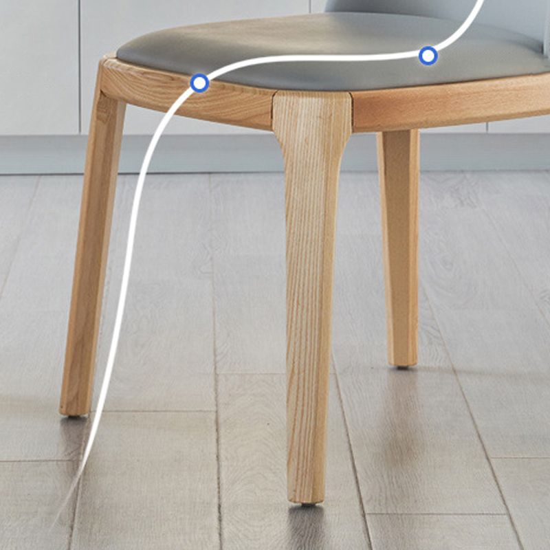 Modern Wood Dining Room Chair Upholstered Armless Dining Chairs for Home Use Clearhalo ' kitchen&dining_furn' 'Dining Chairs' 'Dining Tables & Seating' 'dining_chair' 'furn' 'furn_dining_chair' 'Furniture' 'furniture_dining_chair' 'Kitchen & Dining Furniture' 'kitchen' 1200x1200_d3ac1918-4e8b-4833-b0aa-6d0f841d9656