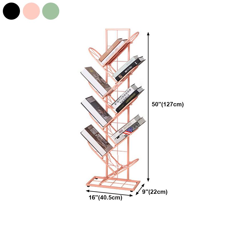 Industrial Geometric Bookcase Metal Book Shelf for Home Office Clearhalo 'Bookcases' 'furn' 'furn_bookcases' 'Furniture' 'furniture_bookcases' 'kitchen' 'kitchen_bookcases' 'Living Room Furniture' 'Office Furniture' 1200x1200_d3ac4b68-9594-4299-9523-d8e90cebcef6