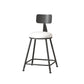 Modern Armless Backrest Counter Stool Iron Cafe Bar Stool with Leather Cushion Clearhalo 'Bar Furniture' 'Bar Stools' 'bar_stools' 'furn' 'furn_bar_stools' 'Furniture' 'furniture_bar_stools' 'Kitchen & Dining Furniture' 1200x1200_d3ac513e-e983-4e46-a730-01a42d3dae63