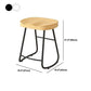 Modern Backrest Counter Stool Iron Milk Tea Shop Bar Stool with Wooden Seat and Pedal Clearhalo 'Bar Furniture' 'Bar Stools' 'bar_stools' 'furn' 'furn_bar_stools' 'Furniture' 'furniture_bar_stools' 'Kitchen & Dining Furniture' 1200x1200_d3ad0021-04b3-4f37-a8ed-84c54a351a8f