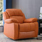 Contemporaneo home theater recliner in metallo rock manuale di botton di colore solido