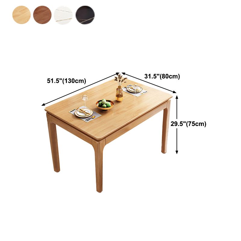 Rectangle 4-foot Dining Room Collection Midcentury Style Dining Table for Home Clearhalo ' dining_table' 'Dining Tables & Seating' 'Dining Tables' 'furn' 'furn_dining_table' 'Furniture' 'furniture_dining_table' 'Kitchen & Dining Furniture' 'kitchen&dining_furn' 'kitchen' 'kitchen_dining_table' 1200x1200_d3ade752-7739-4ae5-91fa-2d88b4791a3a