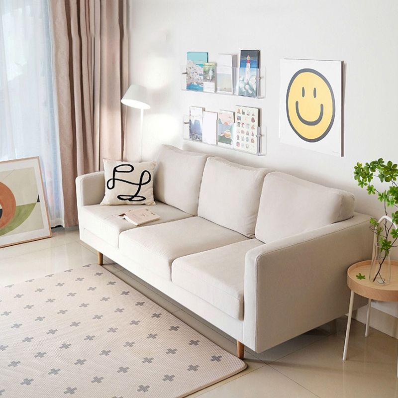 68.1" Wide Slipcovered Linen Sofa 3-Seater Loose Back Square Arm Sofa Clearhalo 'furn' 'furn_sofas' 'Furniture' 'Living Room Furniture' 'Sofa' 'sofas' 1200x1200_d3ae3055-04fc-471e-95c6-90bf8e1cddfa