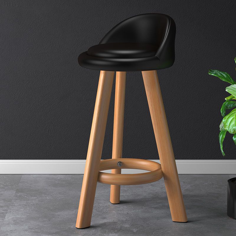 Contemporary Low Back Counter Stool Home Furniture with Footrest Clearhalo 'Bar Furniture' 'Bar Stools' 'bar_stools' 'furn' 'furn_bar_stools' 'Furniture' 'Kitchen & Dining Furniture' 1200x1200_d3aeb8be-5477-4e3f-b552-c9d5d598d963