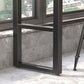 Industrial Rectangle Bar Table Solid Wood Top Bar Table with Trestle Base Clearhalo 'Bar Furniture' 'Bar Tables' 'bar_tables' 'furn' 'furn_bar_tables' 'Furniture' 'Kitchen & Dining Furniture' 1200x1200_d3b03a70-3beb-4900-8d59-bd9aa540f887