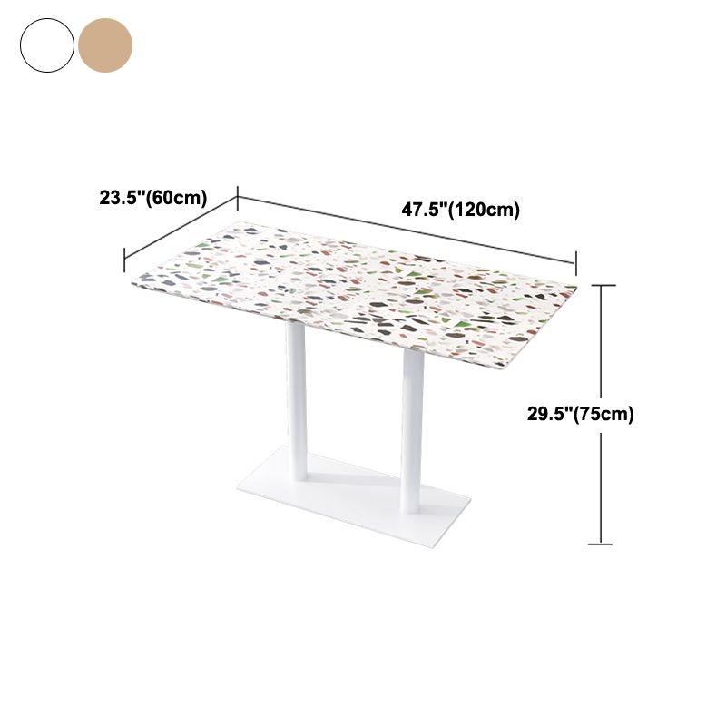 Industrial Style Kitchen Dinner Furniture Dining Room Fixed Dining Site Table Clearhalo ' dining_table' 'Dining Tables & Seating' 'Dining Tables' 'furn' 'furn_dining_table' 'Furniture' 'furniture_dining_table' 'Kitchen & Dining Furniture' 'kitchen&dining_furn' 'kitchen' 'kitchen_dining_table' 1200x1200_d3b09625-86fa-463b-a922-d350f4320442
