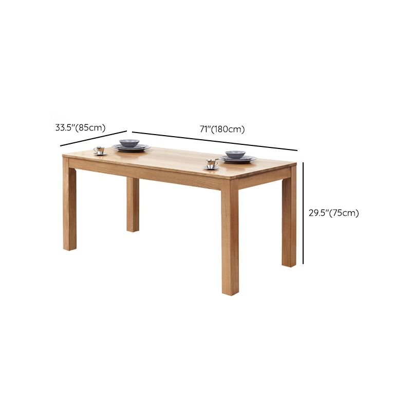 5/7 PCSソリッドウッド4脚の標準高さのディネットテーブル椅子付き